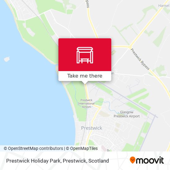 Prestwick Holiday Park, Prestwick map