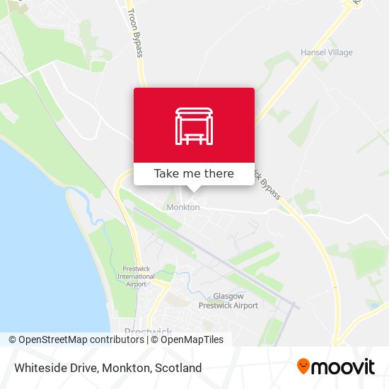 Whiteside Drive, Monkton map