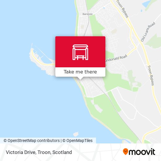 Victoria Drive, Troon map