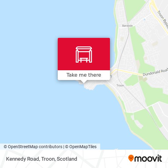 Kennedy Road, Troon map