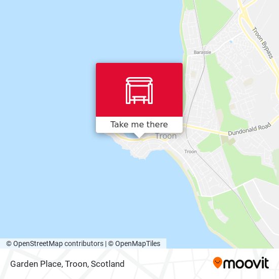 Garden Place, Troon map