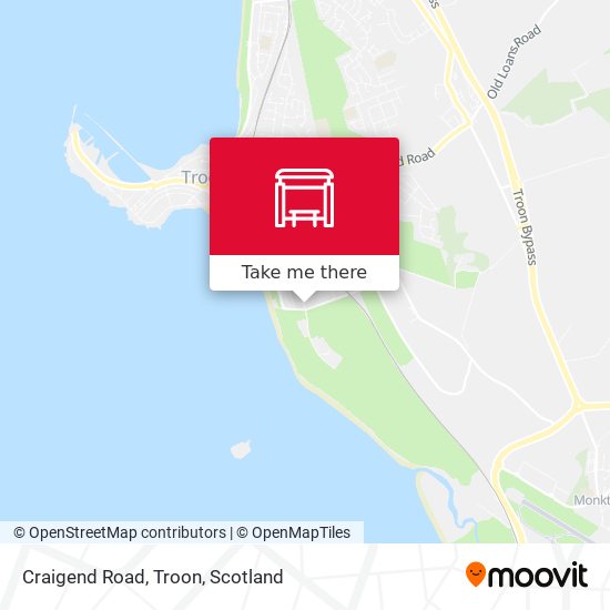 Craigend Road, Troon map