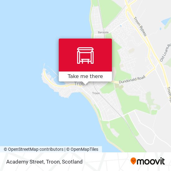 Academy Street, Troon map