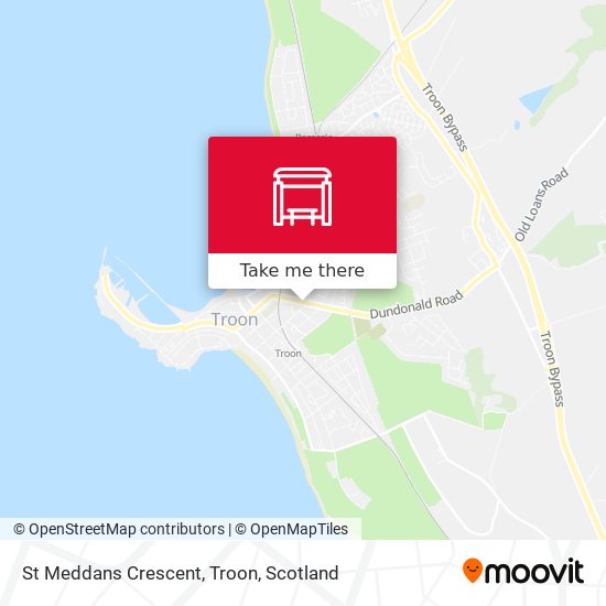 St Meddans Crescent, Troon map