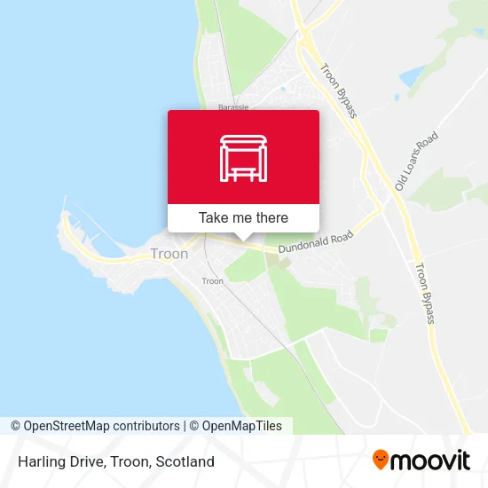 Harling Drive, Troon map