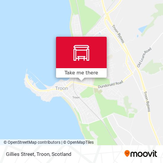 Gillies Street, Troon map