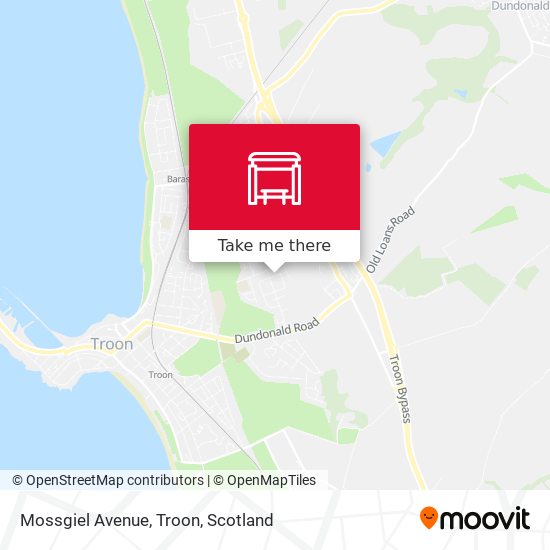 Mossgiel Avenue, Troon map