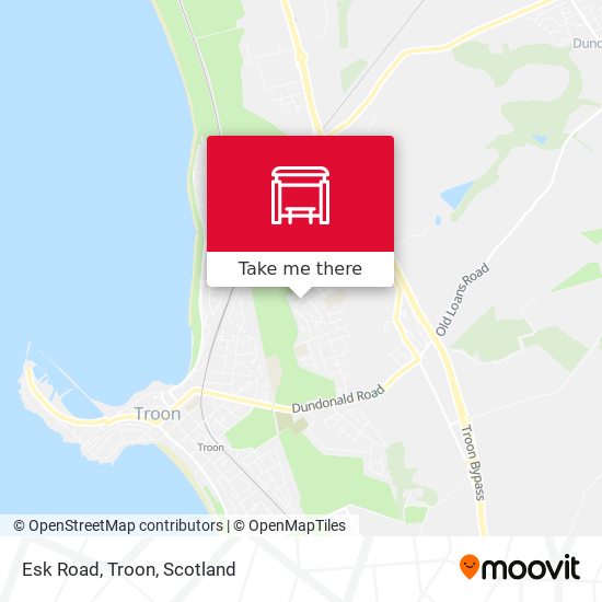 Esk Road, Troon map