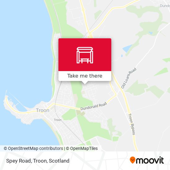 Spey Road, Troon map