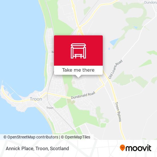 Annick Place, Troon map