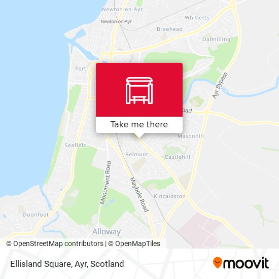 Ellisland Square, Ayr map