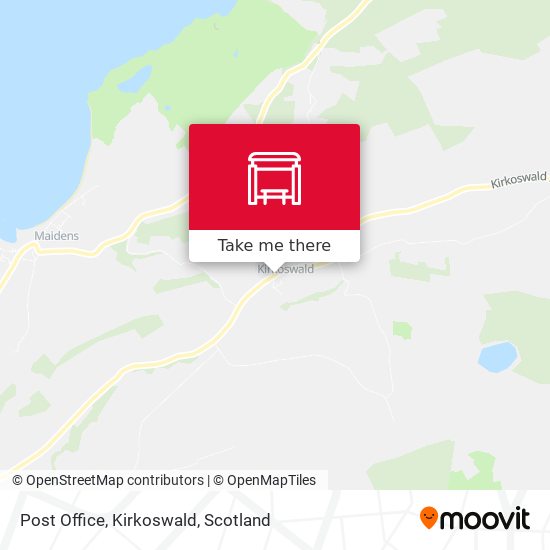 Post Office, Kirkoswald map
