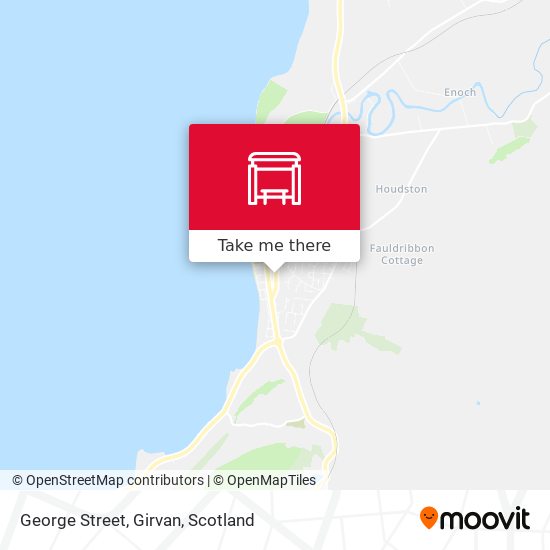 George Street, Girvan map