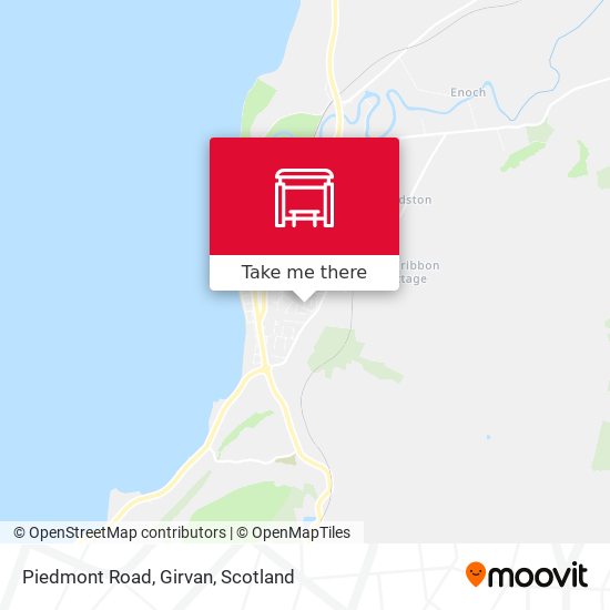 Piedmont Road, Girvan map