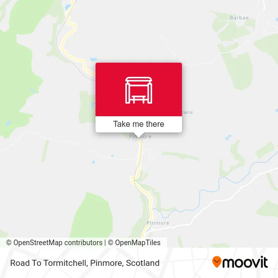 Road To Tormitchell, Pinmore map