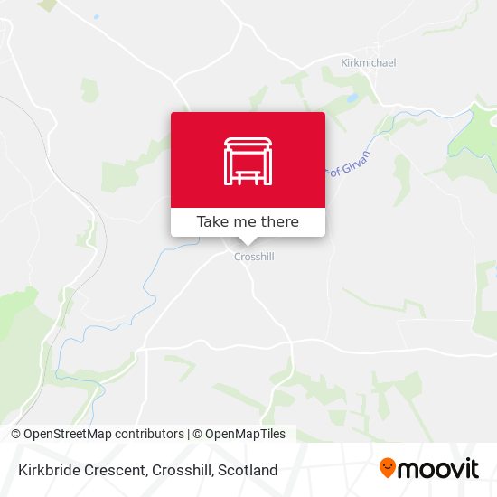 Kirkbride Crescent, Crosshill map