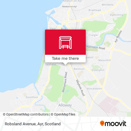Robsland Avenue, Ayr map