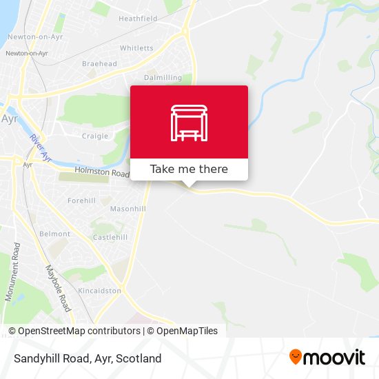 Sandyhill Road, Ayr map