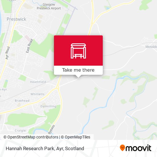 Hannah Research Park, Ayr map