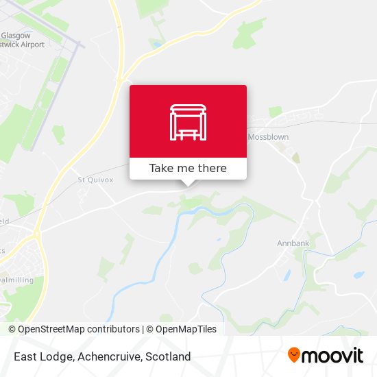 East Lodge, Achencruive map