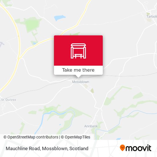 Mauchline Road, Mossblown map