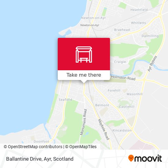 Ballantine Drive, Ayr map