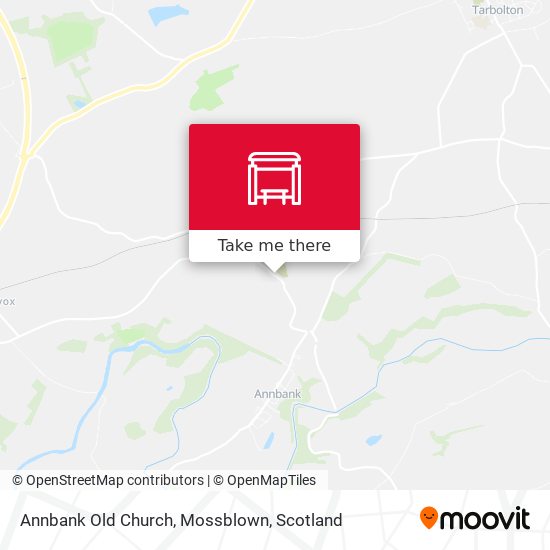 Annbank Old Church, Mossblown map