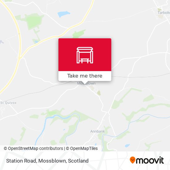 Station Road, Mossblown map