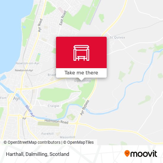 Harthall, Dalmilling map