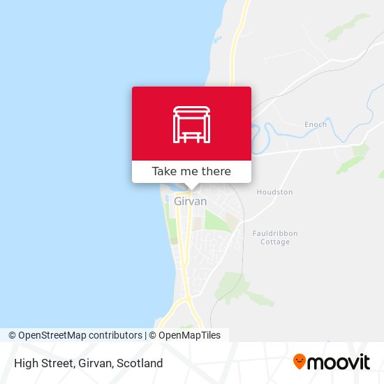 High Street, Girvan map