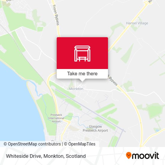 Whiteside Drive, Monkton map