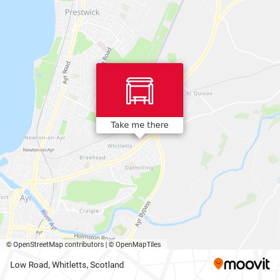 Low Road, Whitletts map