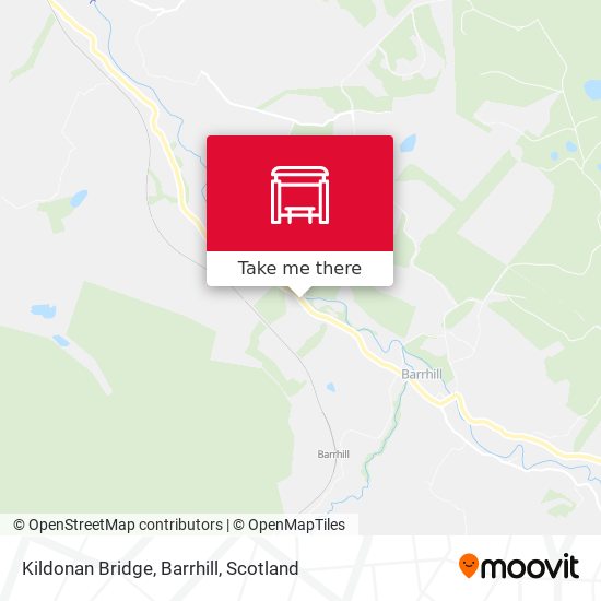 Kildonan Bridge, Barrhill map
