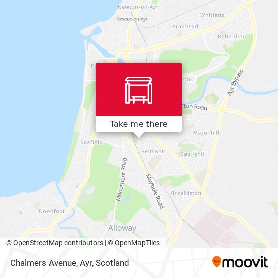 Chalmers Avenue, Ayr map