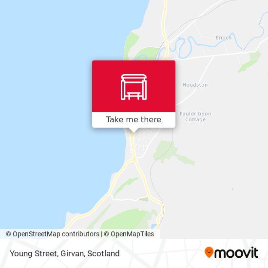 Young Street, Girvan map
