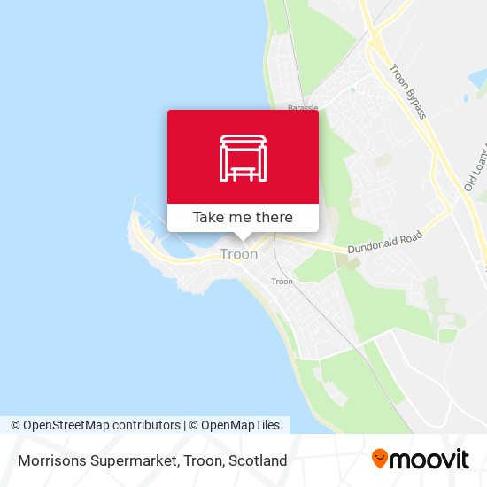 Morrisons Supermarket, Troon map