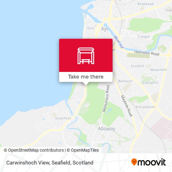 Carwinshoch View, Seafield map