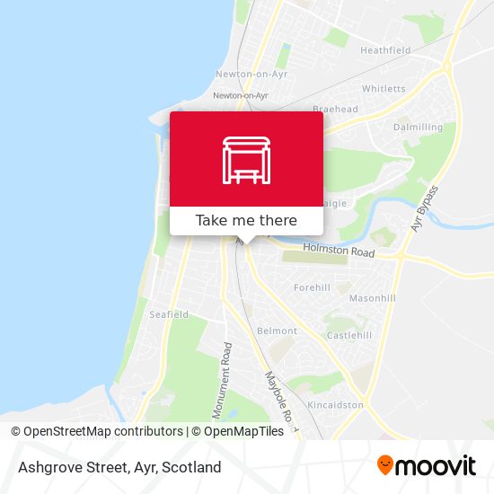 Ashgrove Street, Ayr map