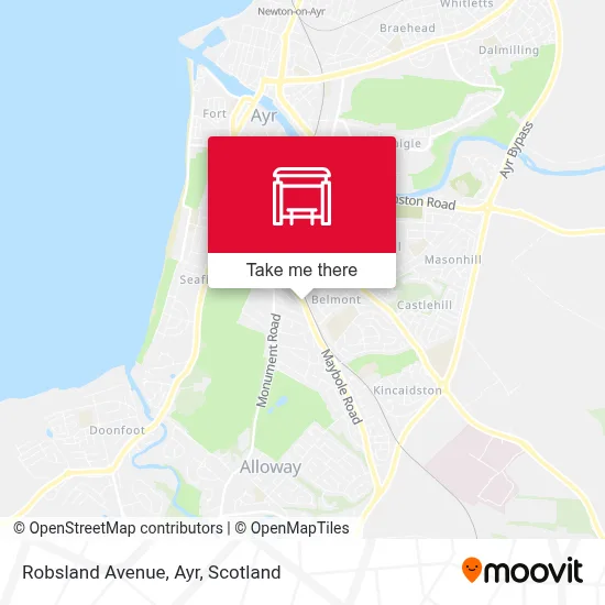 Robsland Avenue, Ayr map