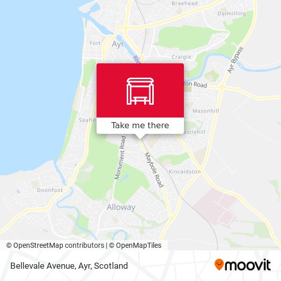 Bellevale Avenue, Ayr map