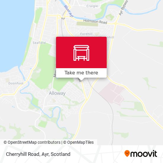 Cherryhill Road, Ayr map