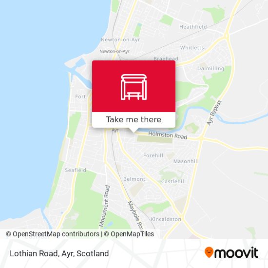 Lothian Road, Ayr map