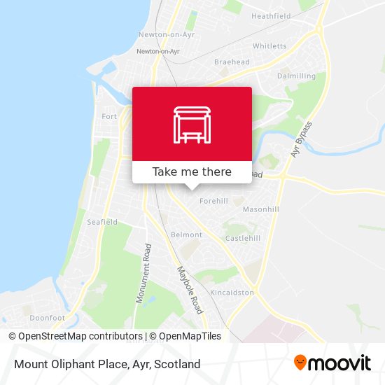 Mount Oliphant Place, Ayr map