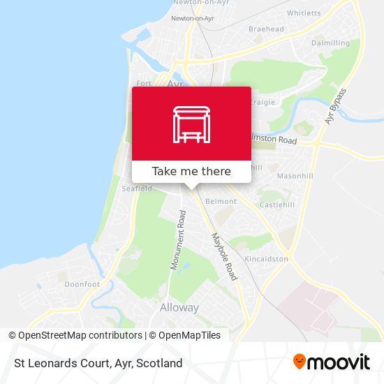 St Leonards Court, Ayr map