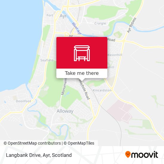 Langbank Drive, Ayr map