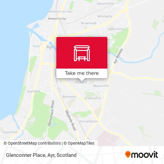 Glenconner Place, Ayr map