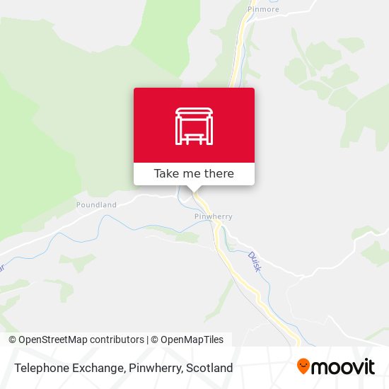 Telephone Exchange, Pinwherry map