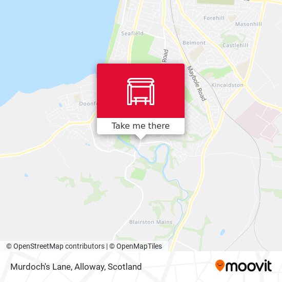 Murdoch's Lane, Alloway map
