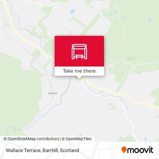 Wallace Terrace, Barrhill map