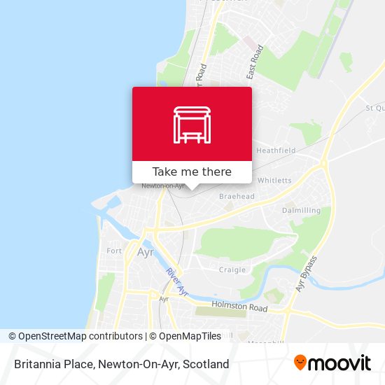 Britannia Place, Newton-On-Ayr map